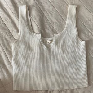 L.A Hearts Crop Notch Tank Top